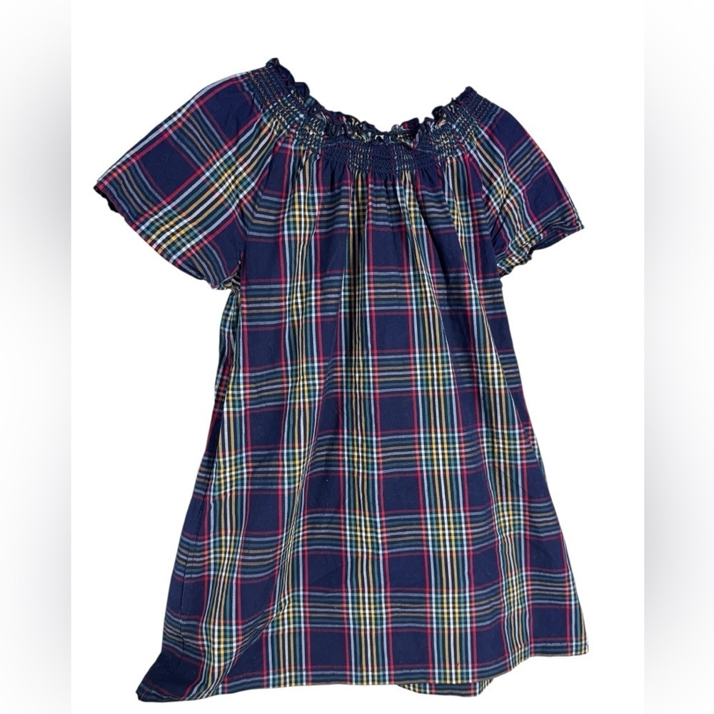 Hanna Andersson sunny plaid dress size 160